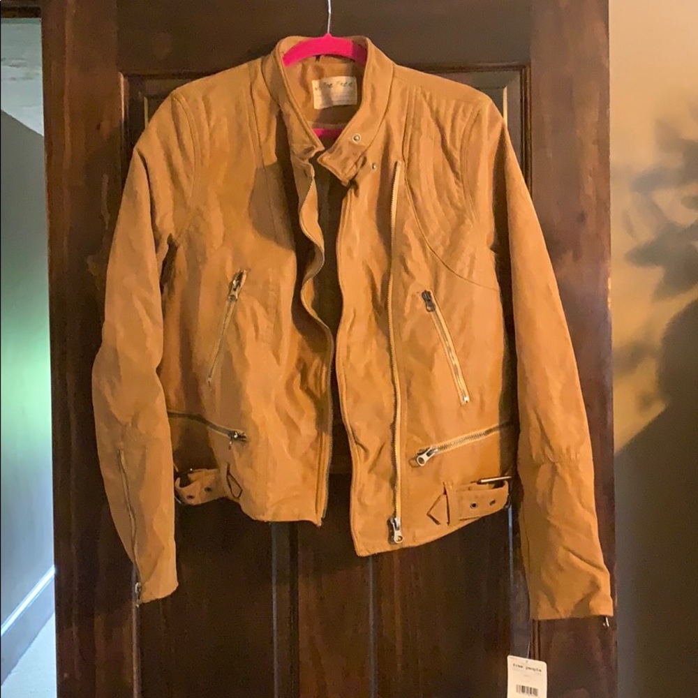 Free people vegan leather jacket